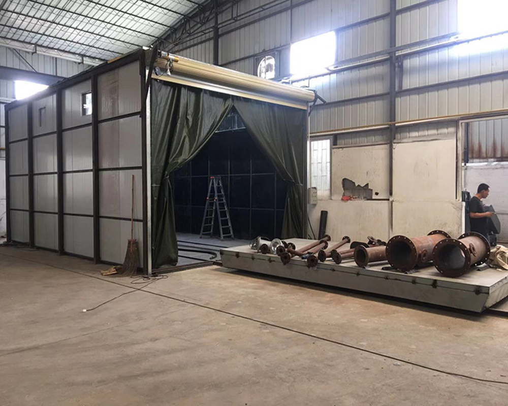山西自動化噴砂廠家_簡易式循環噴砂房_液體水噴砂工藝設備
